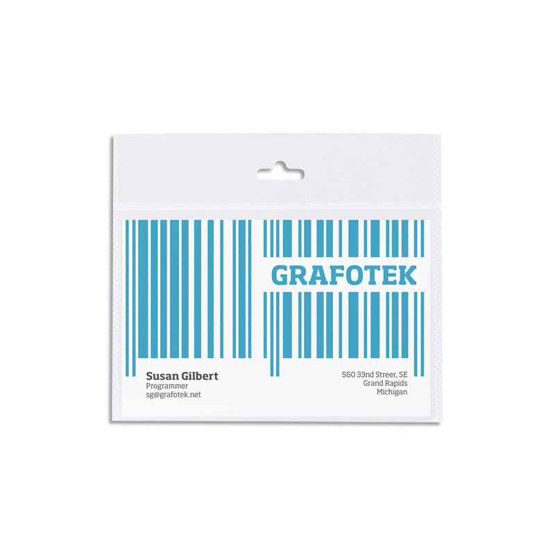 TARIFOLD Paquet de 10 porte-badges biodégradables format 105x92mm 10721
