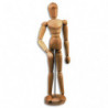 LEFRANC & BOURGEOIS Mannequin Homme en bois de 30cm. Idéal pour apprendre les proportions du corps humain
