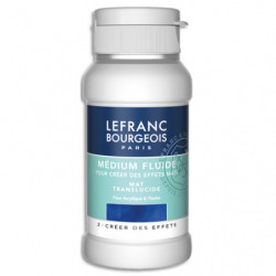 LEFRANC & BOURGEOIS Additif acrylique médium fluide mat. Pour intégration des matières&effets de volume