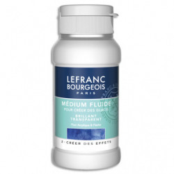 LEFRANC & BOURGEOIS Additif acrylique médium fluide brillant. Pour intégration matières&effets de volume