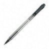 PILOT Stylo bille rechargeable pointe fine rétractable encre Noire corps plastique cristal BPS-MATIC