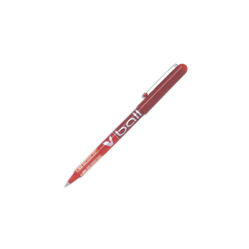 PILOT Stylo Roller pointe métal 0,5 mm encre liquide Rouge V-BALL 05