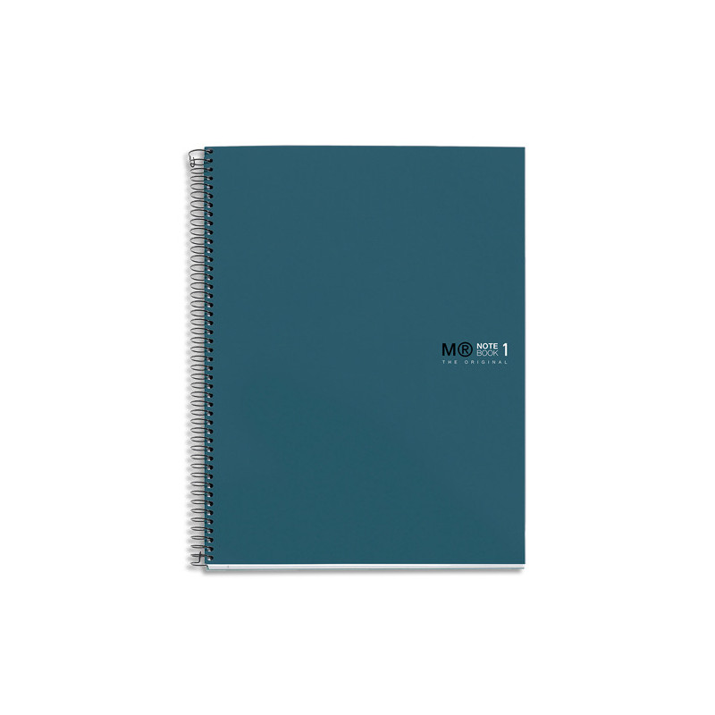 MIQUELRIUS Cahier carte spirale ORIGINAL 21x29,7cm 160 pages 90g 5x5. Coloris bleu océan