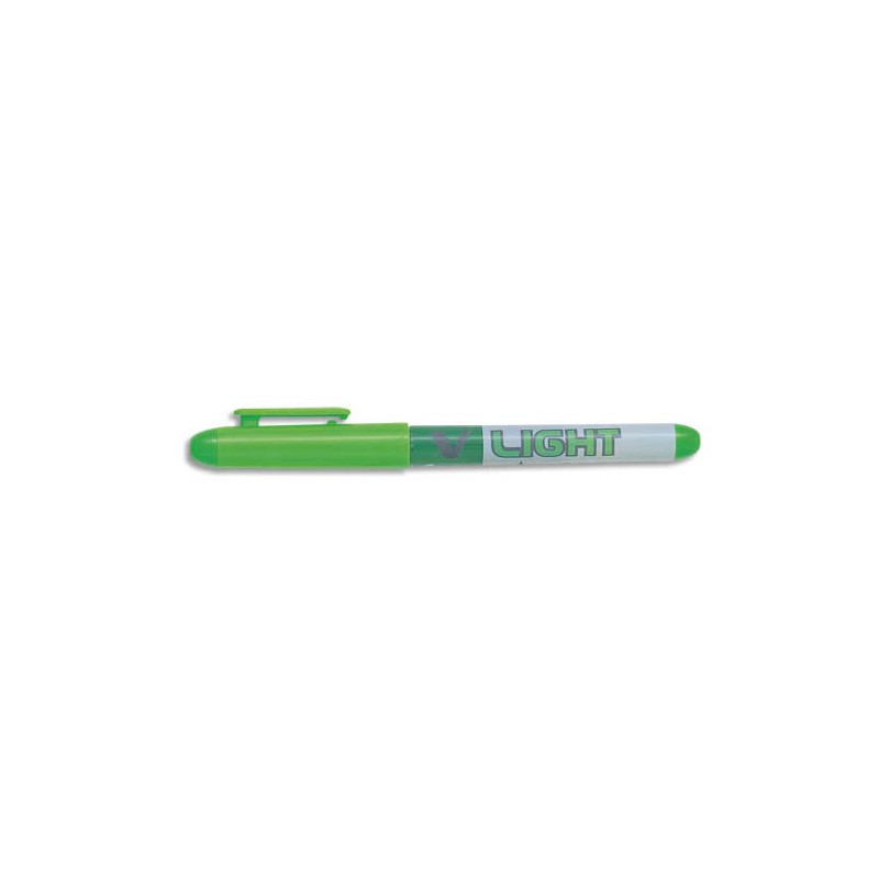 PILOT Surligneur de poche pointe biseautée encre liquide coloris Vert V-LIGHT
