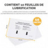 FELLOWES Paquet de 10 feuilles lubrifiées pour destucteurs à base d'huile végétale 4025601