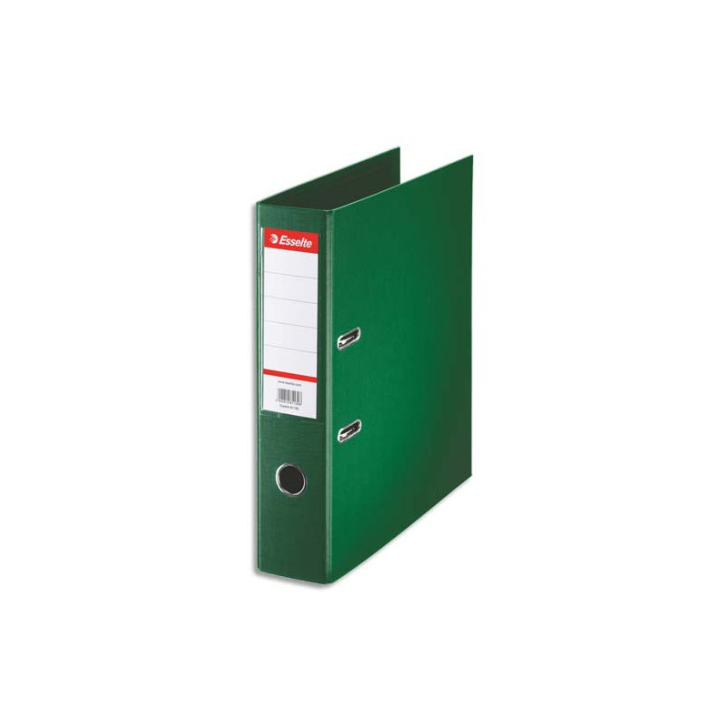 ESSELTE Classeur à levier Standard, A4, 7,5 cm, PP, vert