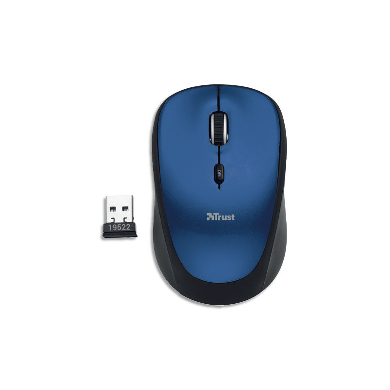 TRUST Souris sans fil bleu YVI ECO