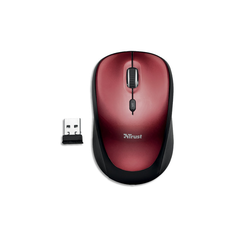 TRUST Souris sans fil rouge YVI ECO