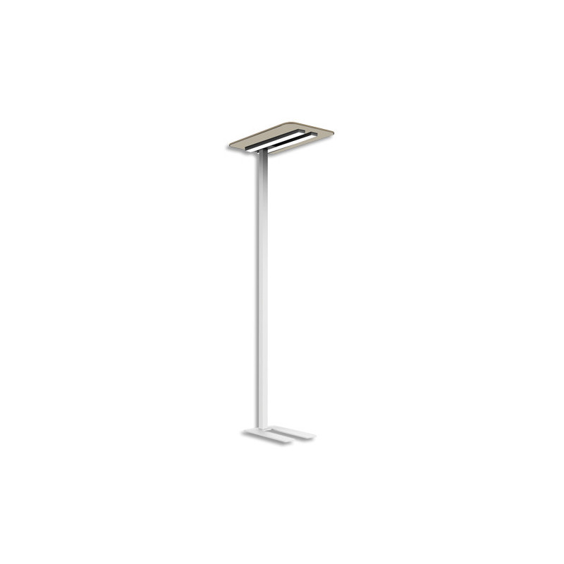 UNILUX Lampadaire NEXUS avec panneau acoustique. Contrôle séparé des lumières directe et indirecte.