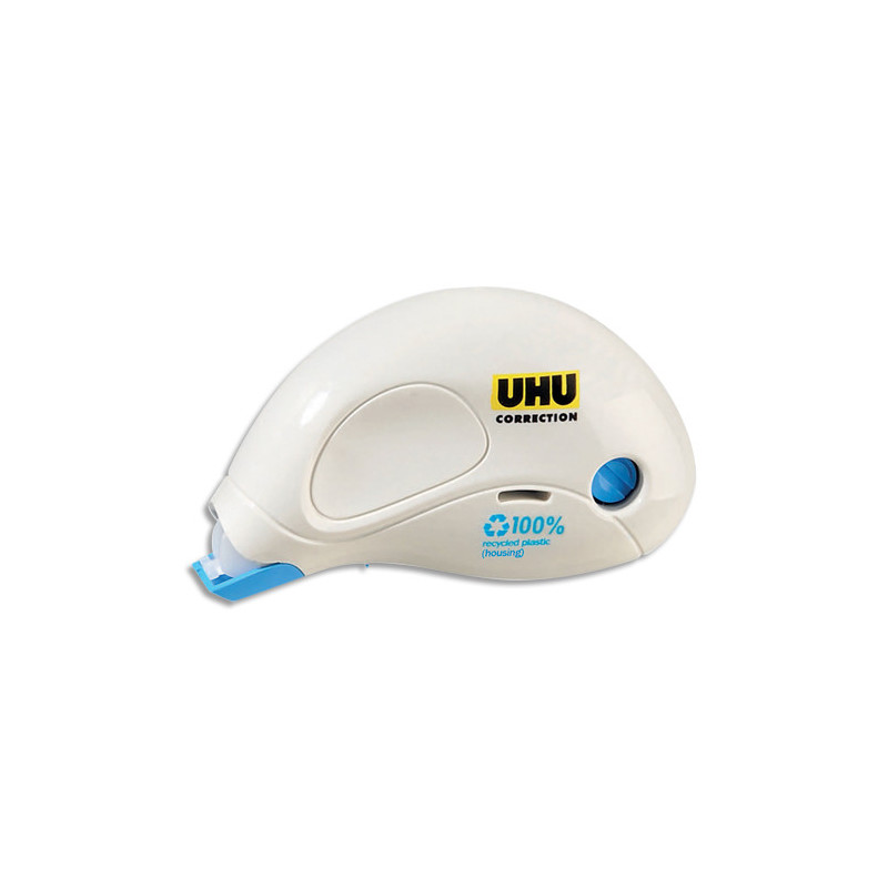 UHU Roller correcteur compact rapide, propre et précis, blanc, 10m x 5mm. Réécriture immédiate