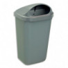 ROSSIGNOL Corbeille murale XERIOS GREEN 50L gris en polypropylène recyclé. Fixation murale ou sur poteau