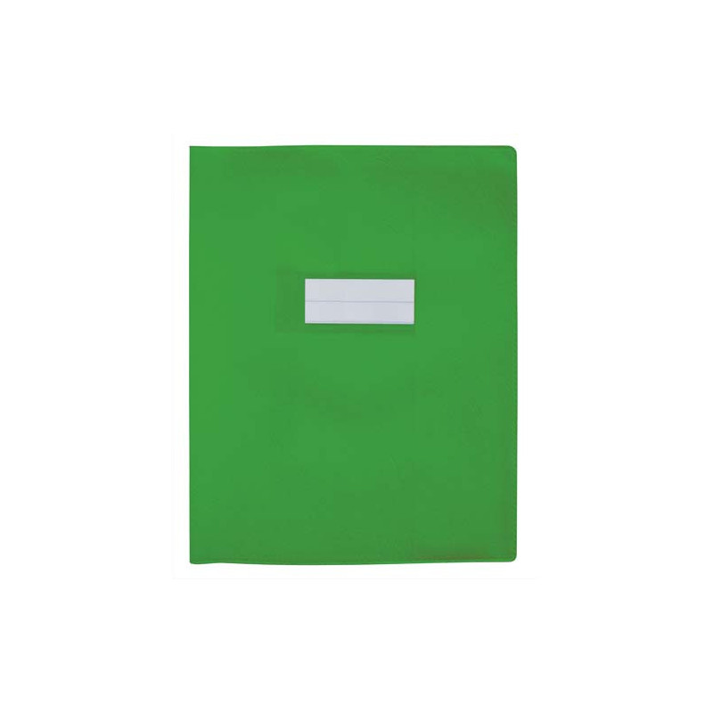 ELBA Protège-cahier opaque Grain STYL'SMS 12/100° sans rabat marque-page 24x32 Vert