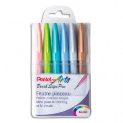 PENTEL Pochette Pastel de 6...