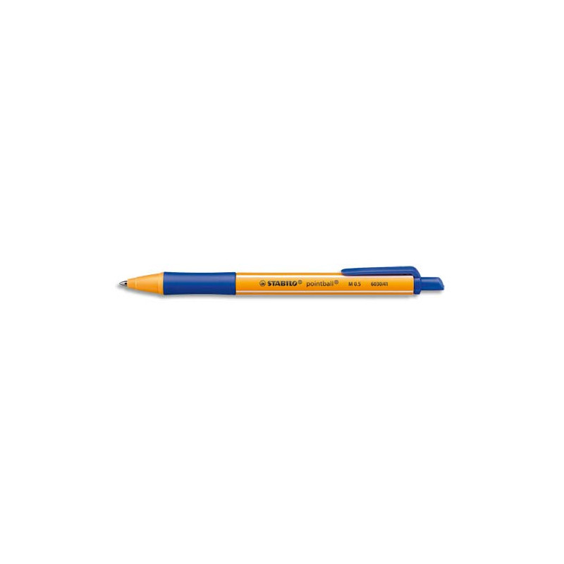 STABILO pointball stylo-bille rétractable - Bleu