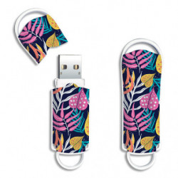 INTEGRAL Clé USB 2.0 32GB Xpression Feuillage INFD32GBXPRFLAMINGO