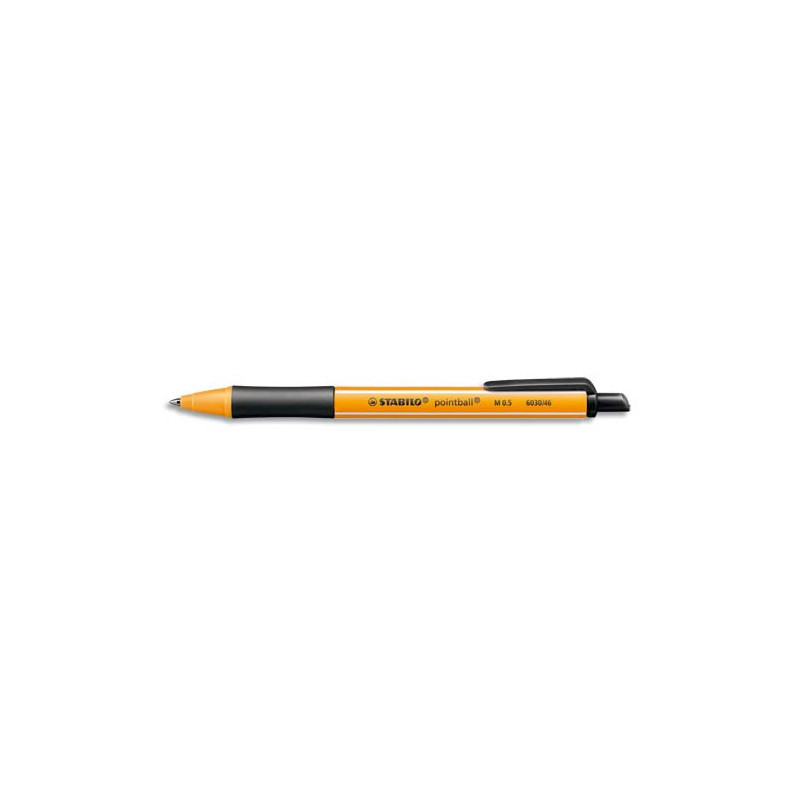 STABILO pointball stylo-bille rétractable - Noir