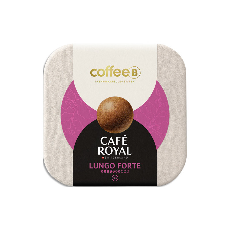 Boîte de 9 boules Coffee B par Café Royal Lungo Forte