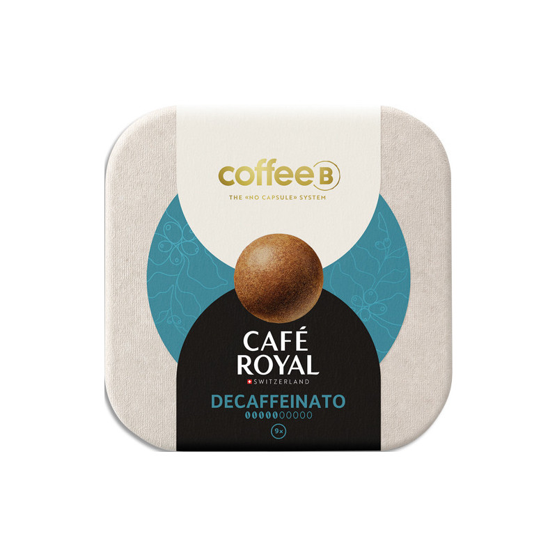 Boîte de 9 boules Coffee B par Café Royal Décafeinato