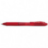 PENTEL Roller encre gel rétractable Energel X, Pointe 0,7 mm, Rouge