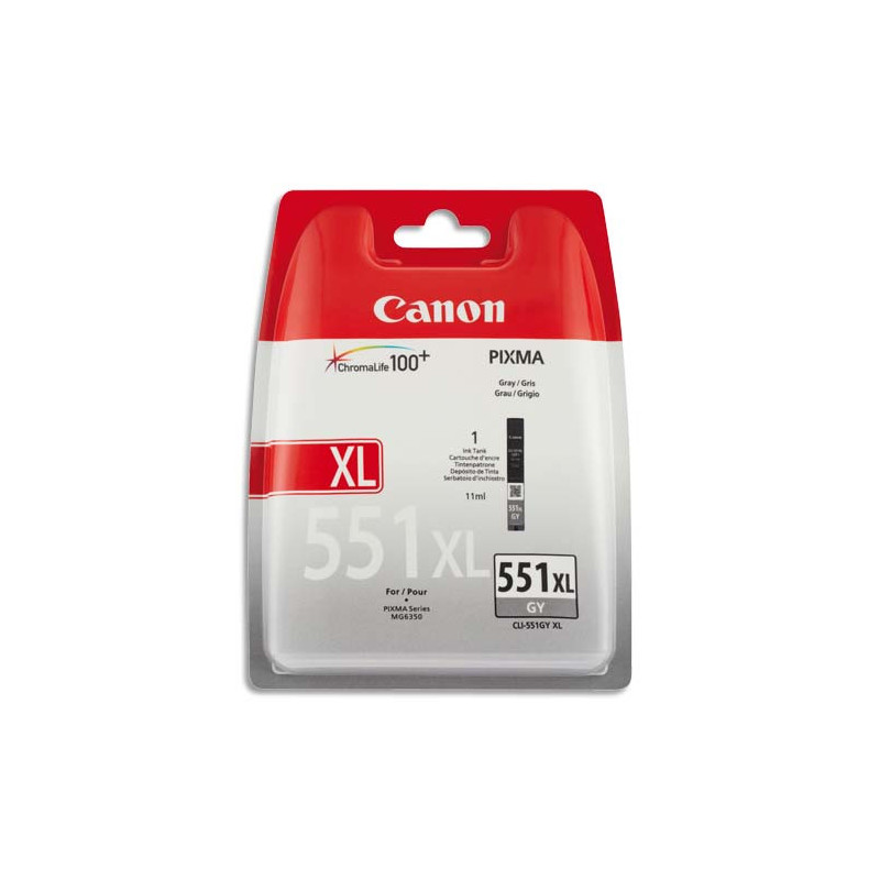 CANON Cartouche Jet d'encre Gris 551XL 6447B001