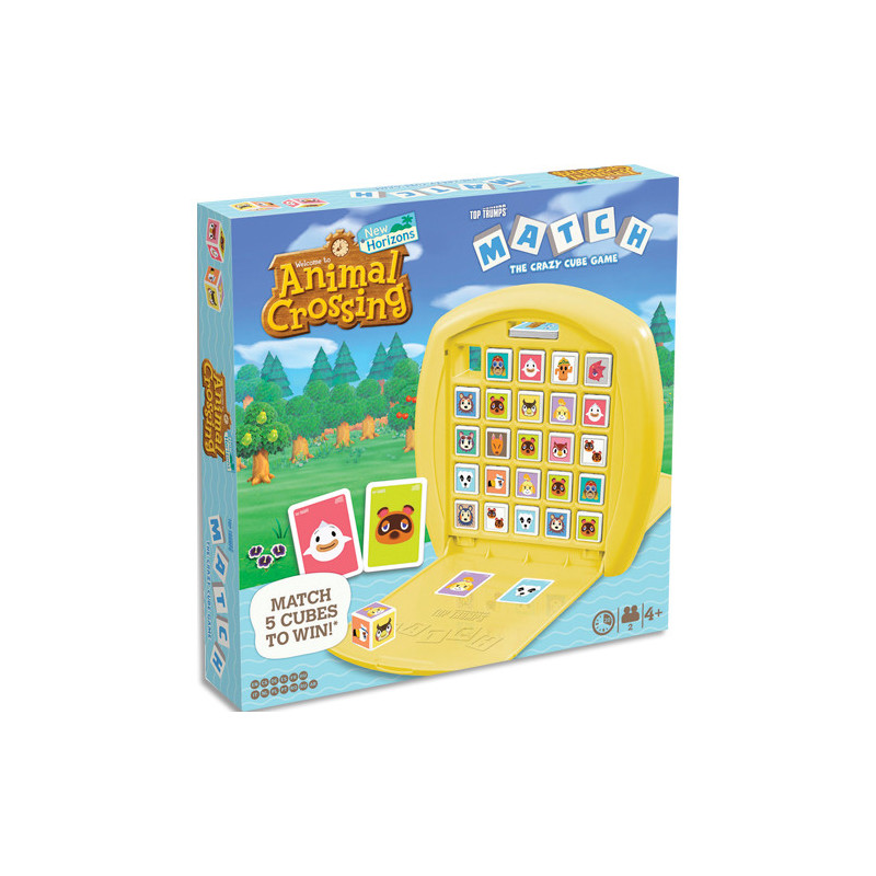 MATCH Jeux de société Match Animal Crossing - Jeux de stratégie - Aligner 5 cubes identiques pour gagner