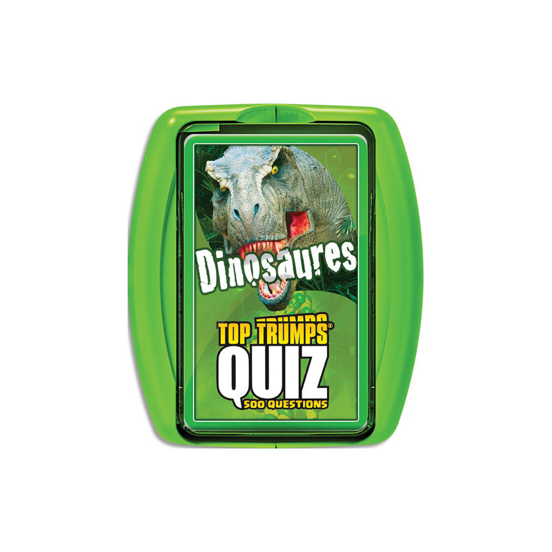 WINNING MOVES Jeux de société Quiz Dinosaure - En famille ou entre amis, avec 500 questions illustrées