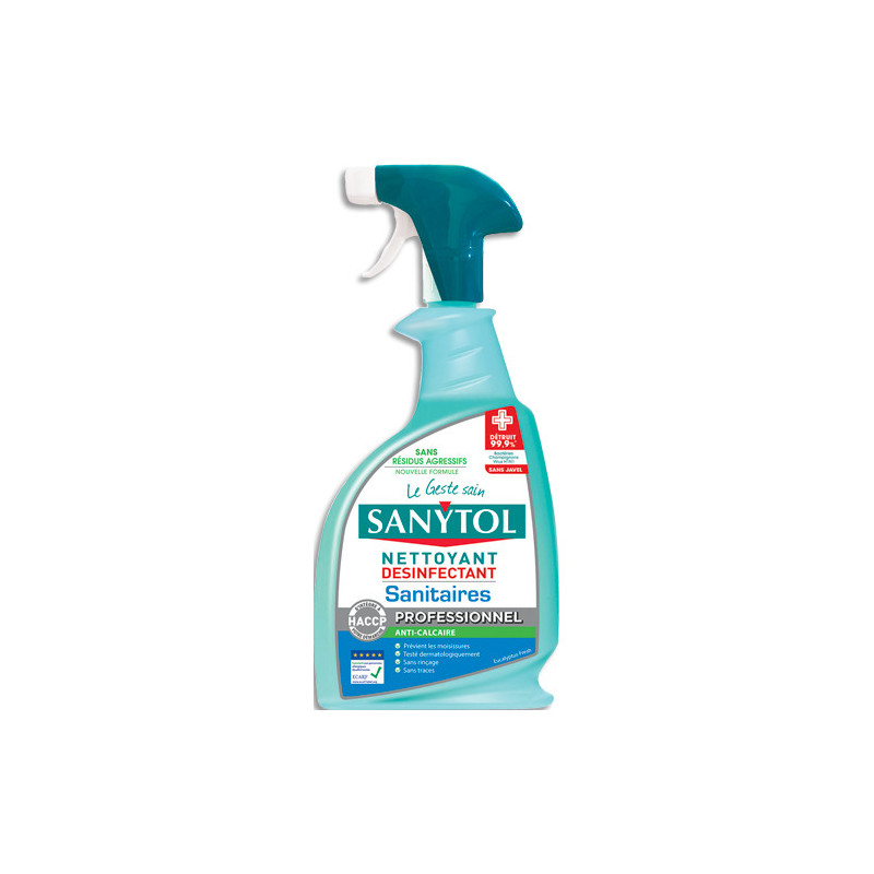 SANYTOL Spray détartrant désinfectant sanitaire 750 ml