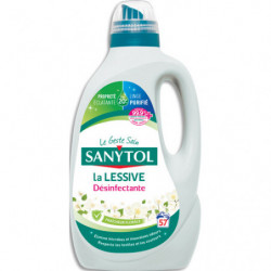 SANYTOL Lessive désinfectante fleurs blanches 2,85 l