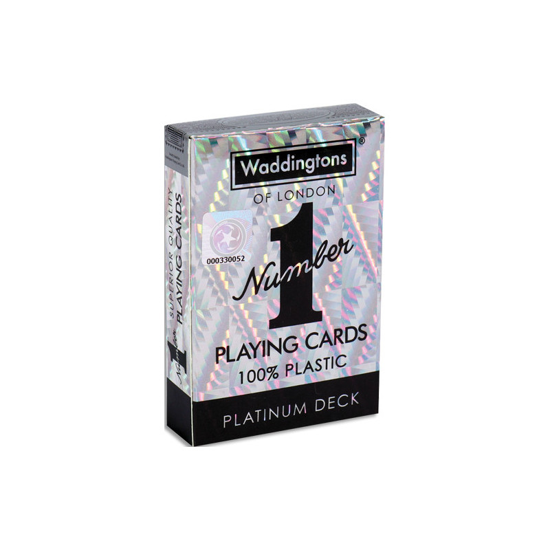 WINNING MOVES Jeu de 54 cartes ARGENT