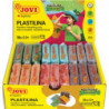 JOVI Plastilina, présentoir de pâte à modeler 18 x 50 gr, couleurs naturel (3 unités x 6 couleurs)
