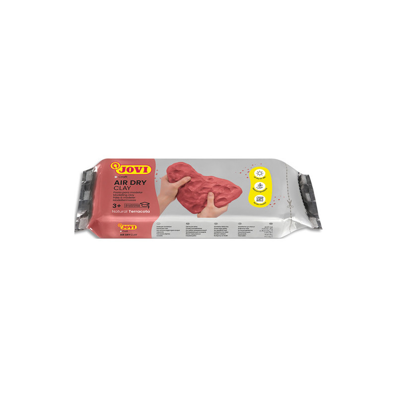 JOVI Air Dry, sachet de pâte autodurcissante 500 gr couleur ocre brun