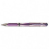 UNI-BALL Stylo encre gel Signo Broad avec grip et capuchon. Pointe large 1mm. Couleur violet métal