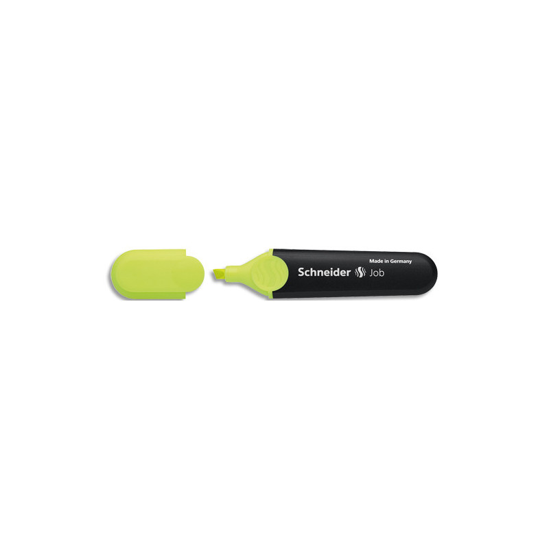 SCHNEIDER Surligneur JOB 150 (rechargeable) pointe biseautée, encre Jaune