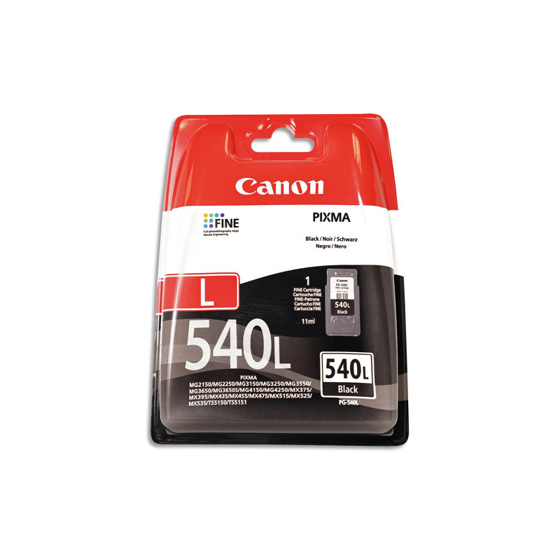 CANON Cartouche jet d'encre noire taille L PG-540L 5224B010