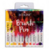 ECOLINE Set de 20 feutres pinceaux aquarelle BRUSH PEN, couleurs assorties