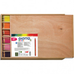 GIOTTO Schoolpack 144 crayons gros module Méga PEFC couleurs assorties