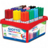 GIOTTO Schoolpack 108 feutres de coloriage TURBO ADVANCED pointe fine. Coloris assortis extra brillant
