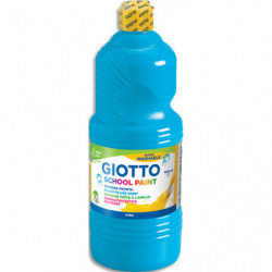 GIOTTO Flacon d'1 litre de gouache liquide de couleur bleu ciel ultra lavable