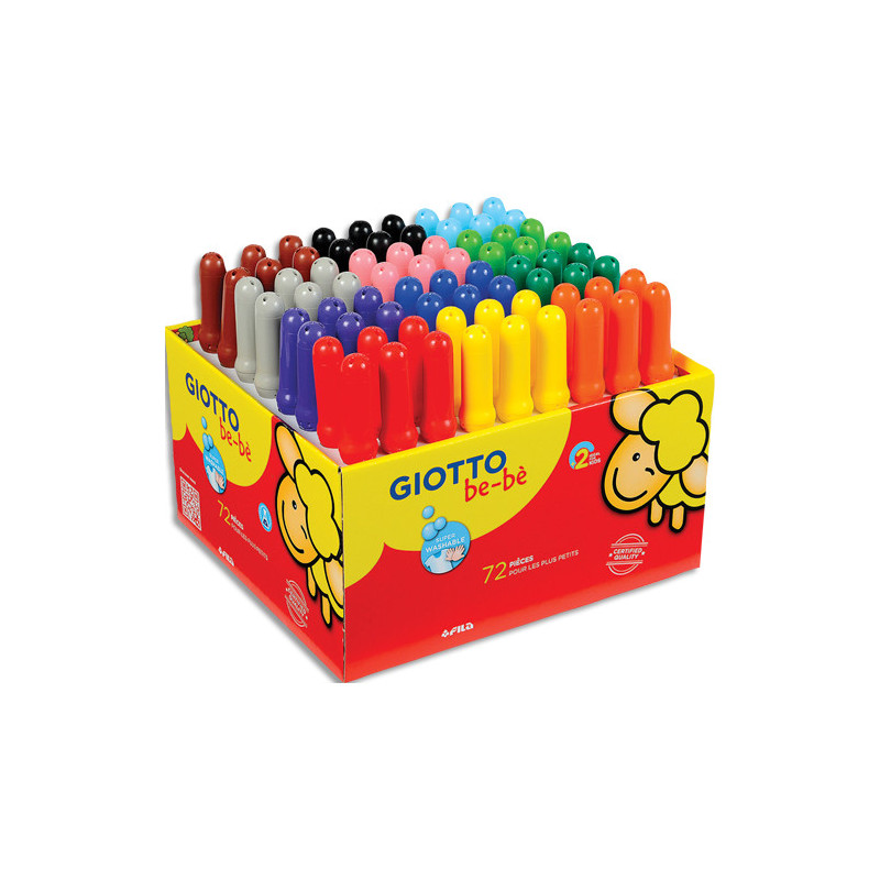 GIOTTO BE-BE, Schoolpack de 72 feutres Maxi assortis