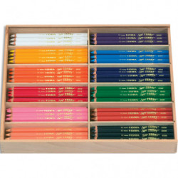 LYRA Schoolpack de 144 crayons de coloriage Super Ferby Corps triang, mine 6,50mm Coloris métalliques ass