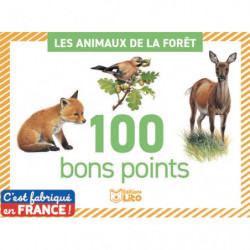 LITO DIFFUSION Boîte de 100 bon points thèmes animaux de la forêt