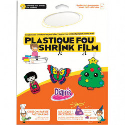 OZ INTERNATIONAL Pochette de 7 feuilles A4 de plastique dingue DIAM'S cristal lisse