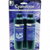 OZ INTERNATIONAL Kit pour tirage CYANOTYPE incluant 2 flacons de préparation - sur papier ou tissu