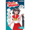 OZ INTERNATIONAL Pochoir Trace Manga pour apprendre à tracer aisément des personnages Manga ''Ecolière''