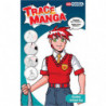 OZ INTERNATIONAL Pochoir Trace Manga pour apprendre à tracer facilement des personnages Manga ''Ecolier''