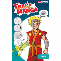 OZ INTERNATIONAL Pochoir Trace Manga pour apprendre à tracer facilement des personnages Manga ''Ninja''