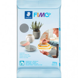 GRAINE CREATIVE Pain 250 gr FIMO AIR GRIS - Simple, lisse, ne colle pas, PAS BESOIN DE CUISSON