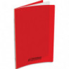 CONQUERANT C9 Cahier piqûre 24x32cm 60 pages 90g grands carreaux Seyès. Couverture polypropylène Rouge