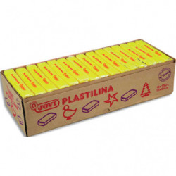 JOVI Plastilina, boîte de 15 x 350 gr de pâte à modeler végétale couleur jaune