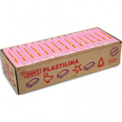 JOVI Plastilina, boîte de 15 x 350 gr de pâte à modeler végétale couleur rose